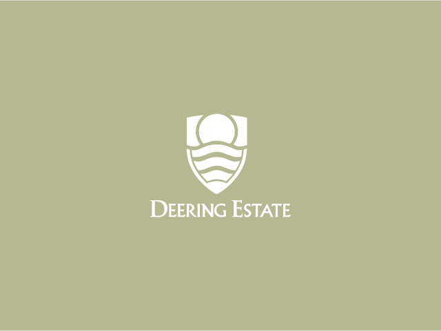 deering estate logo grey