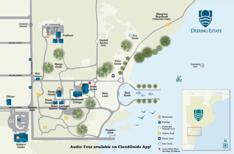 Map of Deering Estate