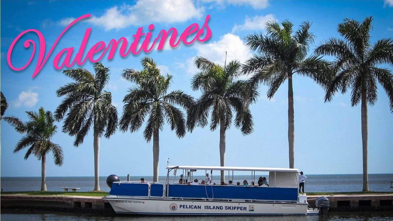 A photo of the Pelican Island Skipper with text above that reads "Valentine's."