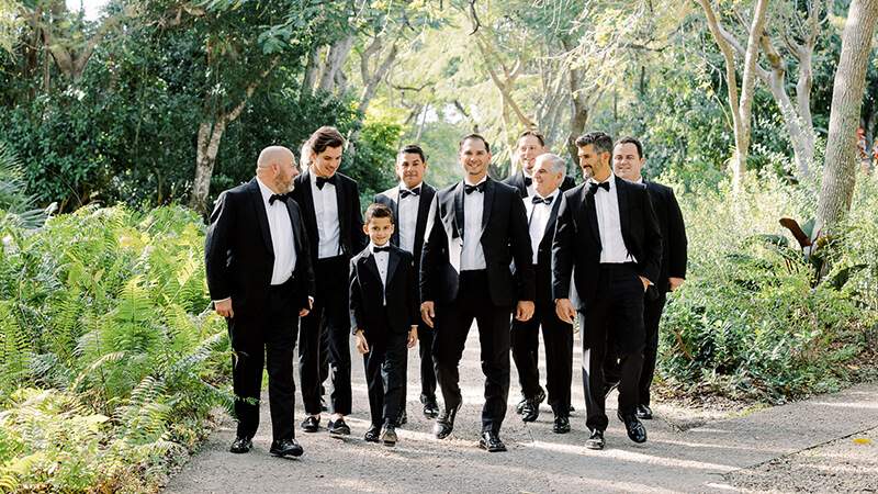 Groomsmen at the deering estate wedding